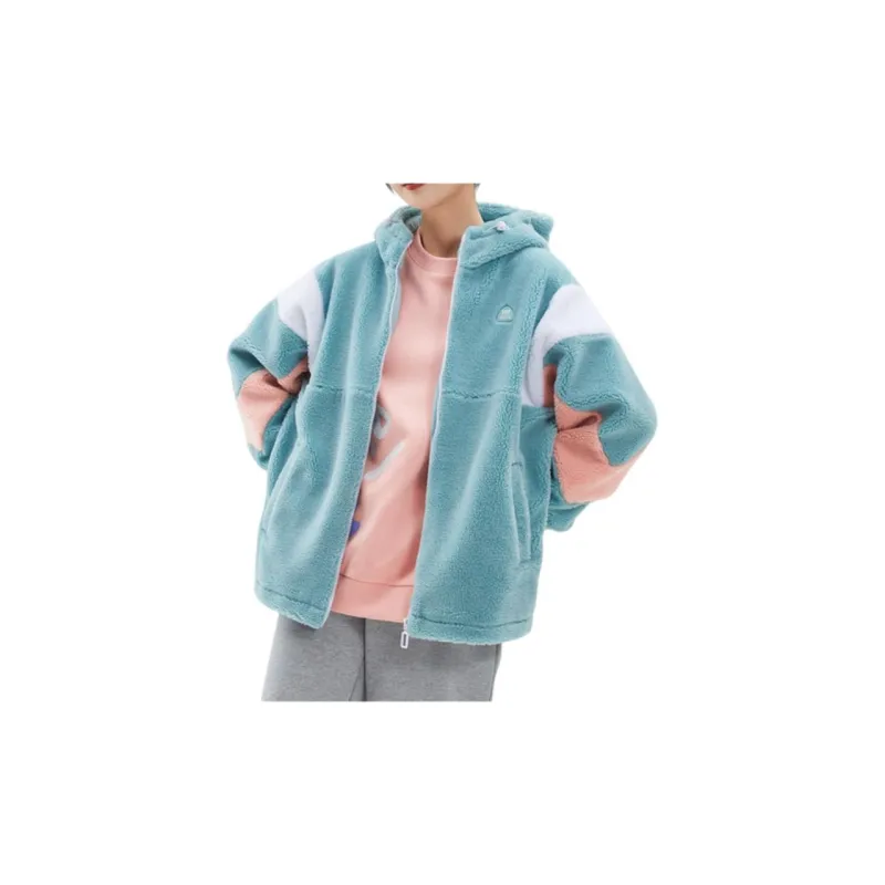 XTEP Vitality Series Jackets Coats Women's Azure/Pearl White-5
