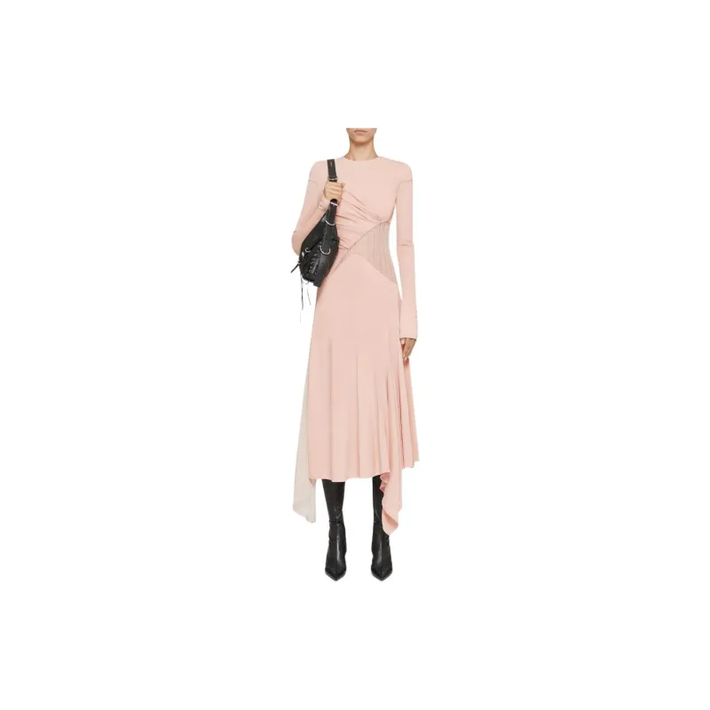 GIVENCHY SS24 Long-Sleeved Dresses Women's Rose Red-1