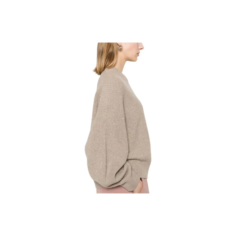 Brunello Cucinelli Sequin Embellished Knitted Jumper-4