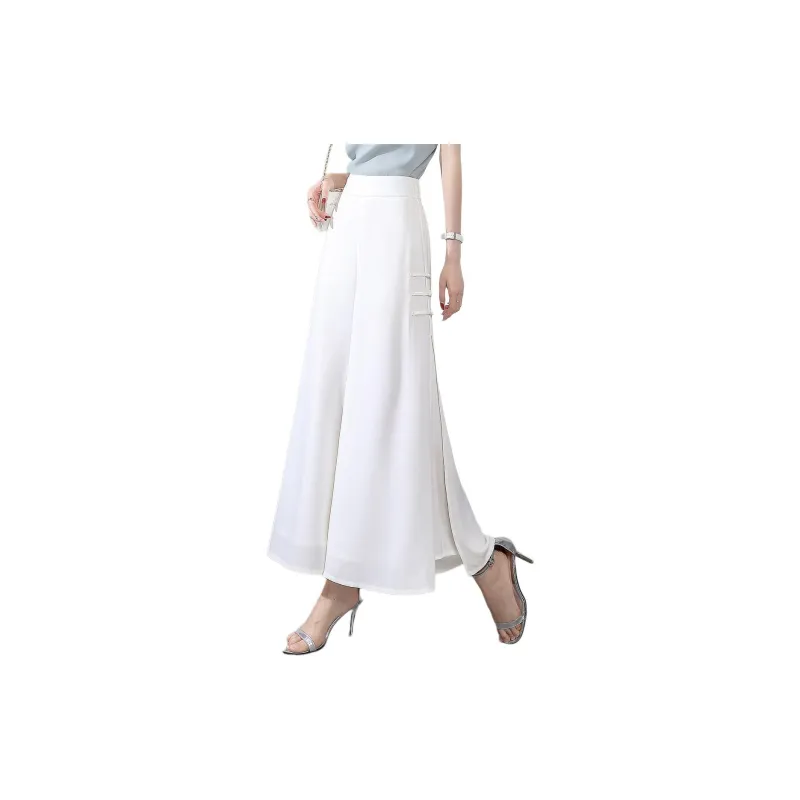 Mo Han Yi Mei Casual Pants Women's White-4