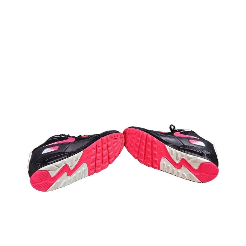 Nike Air Max 90 Black Bright Crimson Glacier Ice GS-3
