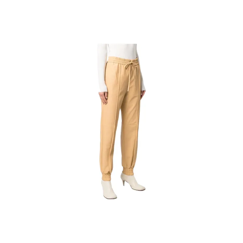 JIL SANDER Knitted Sweatpants Women's Beige-3