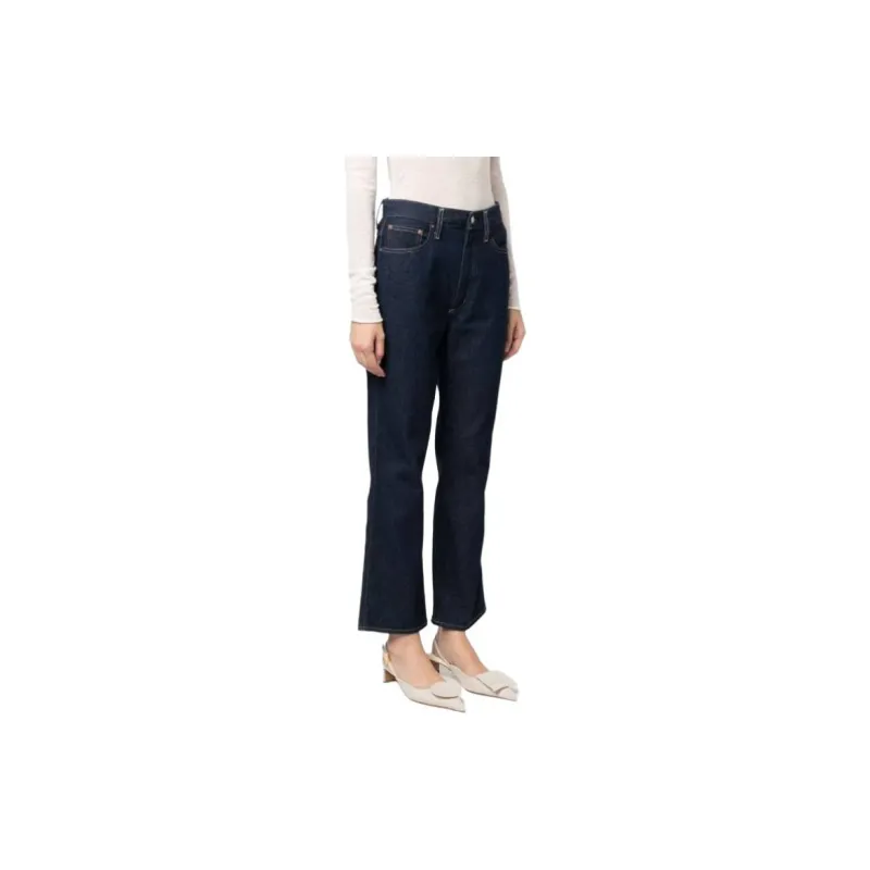 AGOLDE Whisper Mid rise Flared Jeans-3