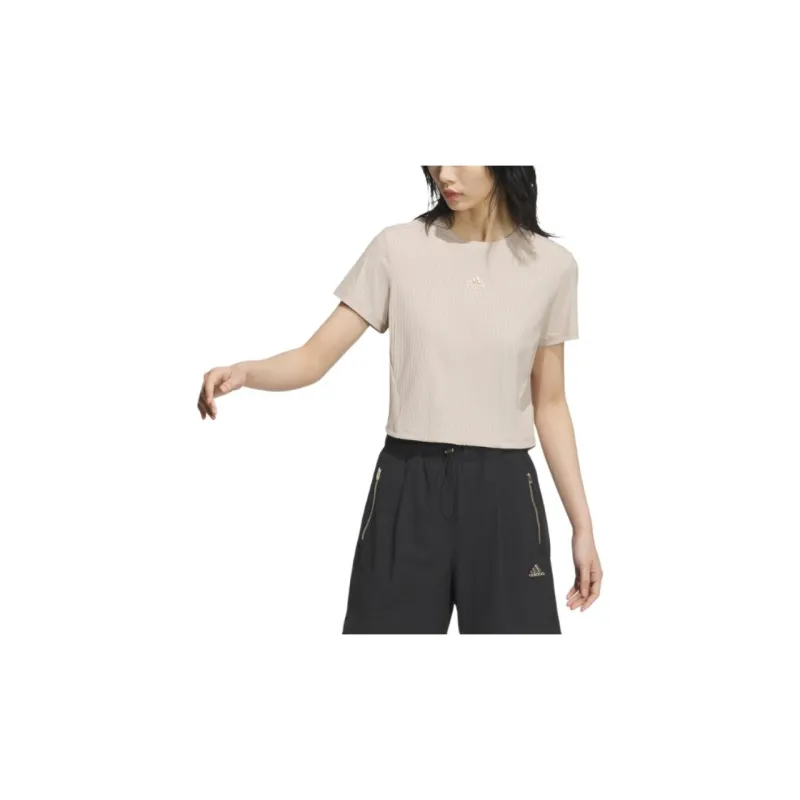 Adidas T Shirt Women's Wonder Taupe-2