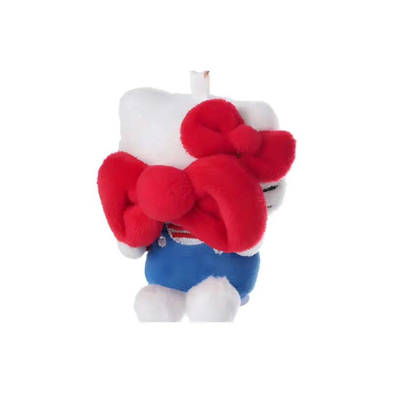 Hello Kitty Ribbon Dolls Plush Pendant Small Size Tall 13CM Length-2