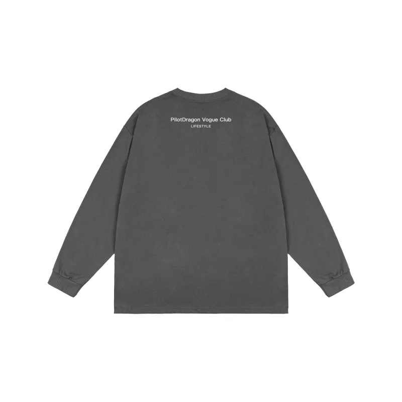 PILOTDRAGON P&D 24FW Long Sleeved Sweatshirt Unisex-11
