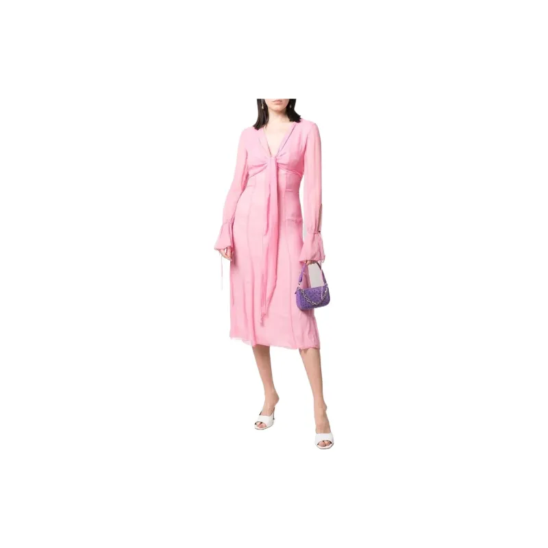 Blumarine Long-Sleeved Dresses Women's Pink-1