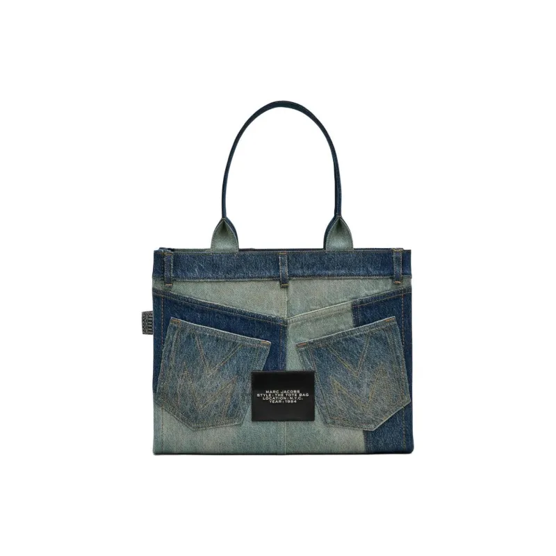MARC JACOBS The Large Deconstructed Denim Tote Bag-2