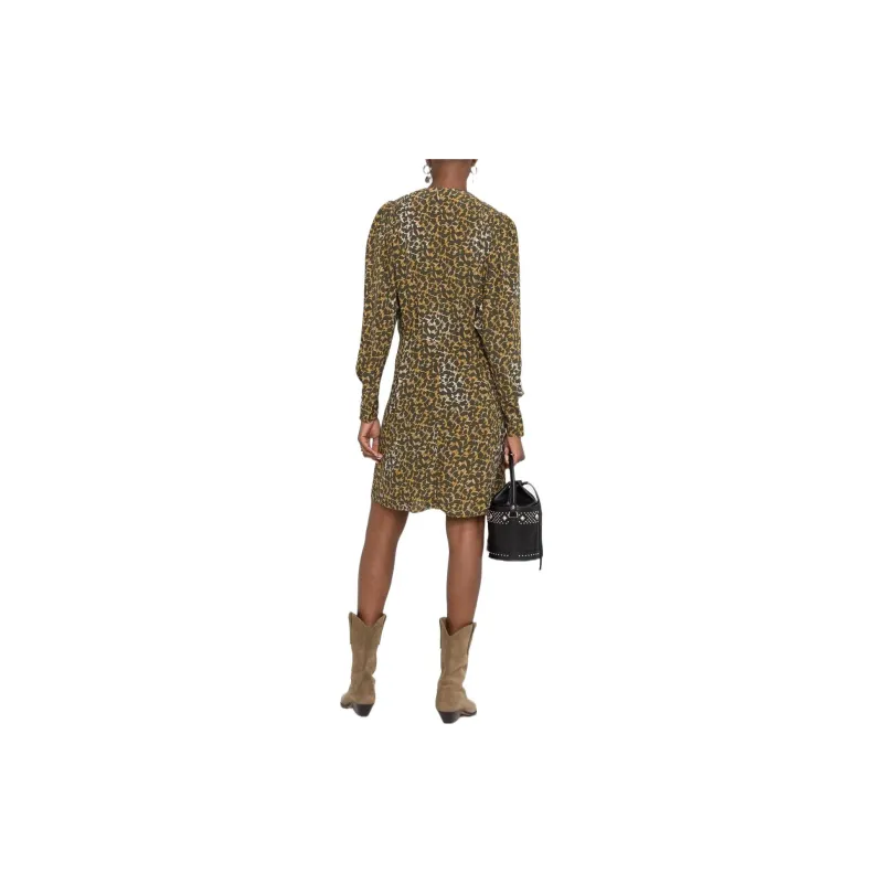 ISABEL MARANT ETOILE Printed V Neck Mini Dress-2