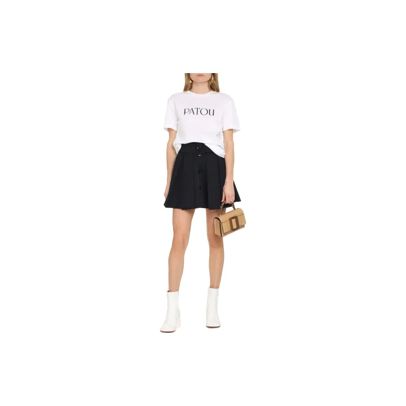 Patou Logo Print Crewneck T Shirt-2