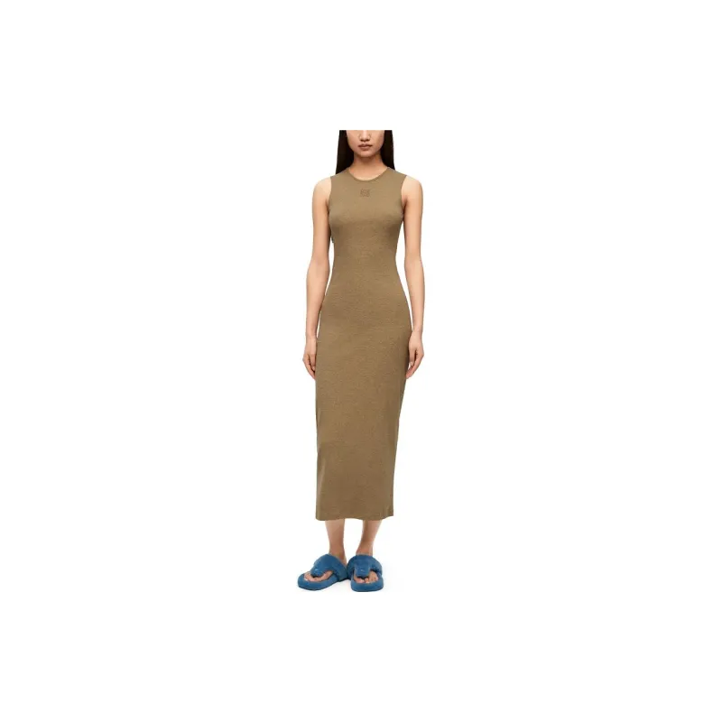 LOEWE Sleeveless Dresses Women's Terracotta Yellow-1