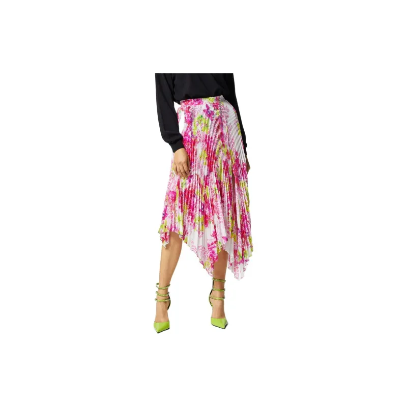 VERSACE Floral Printed Pleated Skirt-2