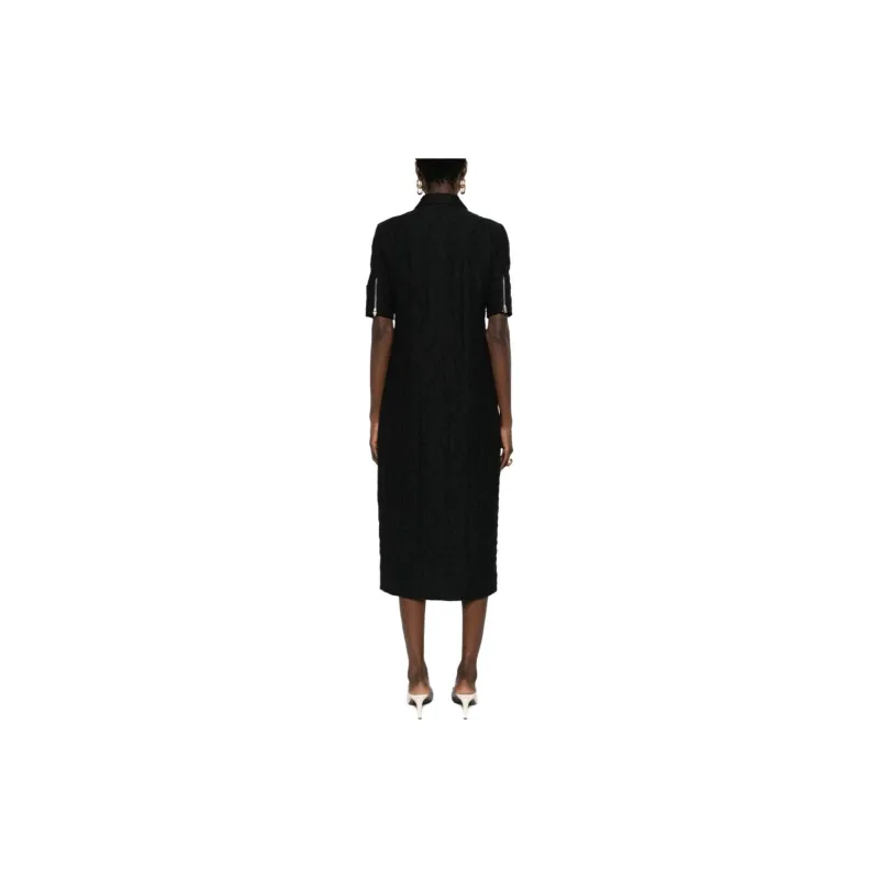 JIL SANDER Textured Mid length Dress-3