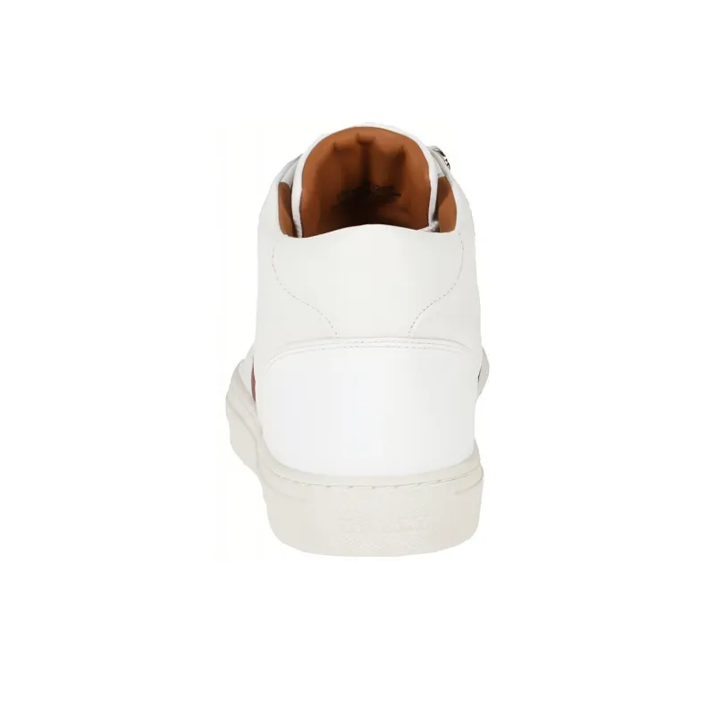 BALLY High Top Stylish Skateboarding Shoes Unisex White-4