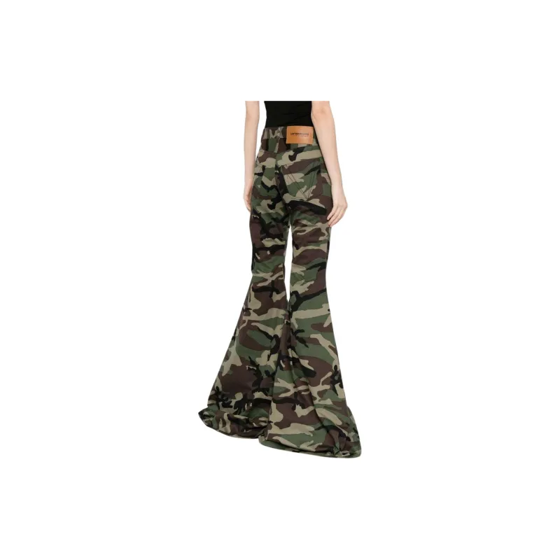 Vetements Camouflage print Flared Trousers-3