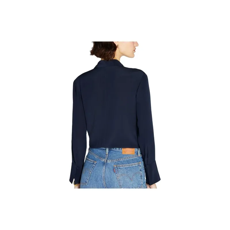 CLUB MONACO Shirt Women's Navy Blue-3