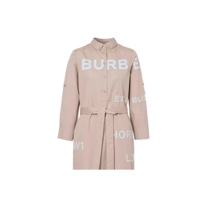 Burberry 2000s Logo print Shirtdress-4