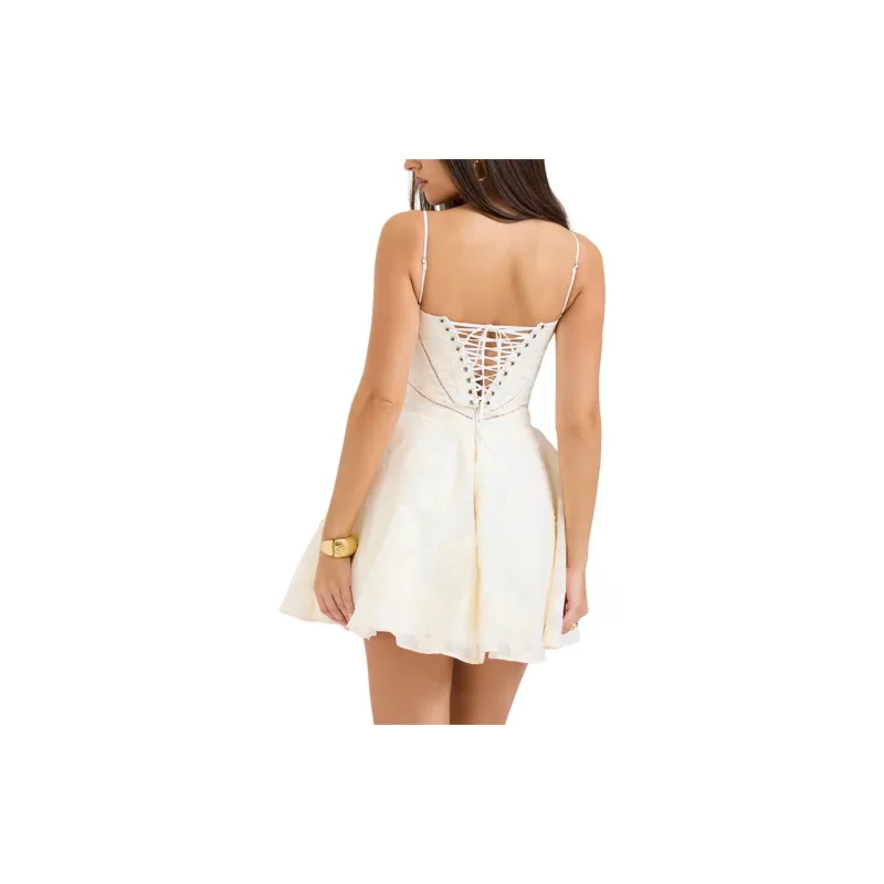 HOUSE OF CB Serenita Slip Dress Women's CREAM/Cream-4
