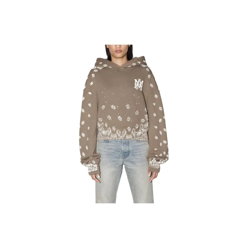 AMIRI Sweatshirts Women's Olive Green-1