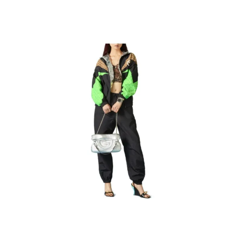 GUCCI Panelled Gg Canvas Bomber Jacket-2