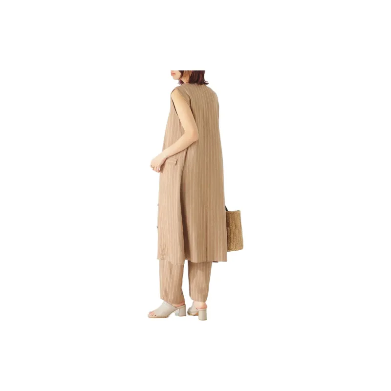 Beams Sleeveless Dresses Women's Light Umber-3