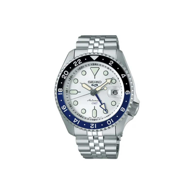 SEIKO SKX Collection Automatic/Manual Mechanical Movement Stainless Steel Strap Watch Men's Watches White Dial-0