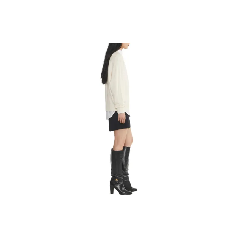 ARITZIA FW24 Wilfred Isabelle Wool Cashmere Sweater Sweater Women's Light Birch/Light Birch-3