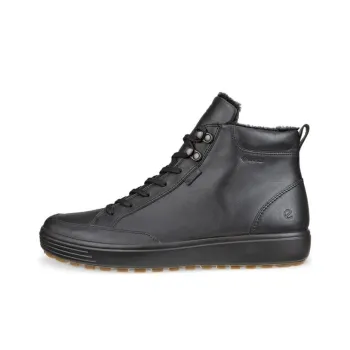 Ecco Soft 7 Mid Top Skateboard Shoes Men's Black
