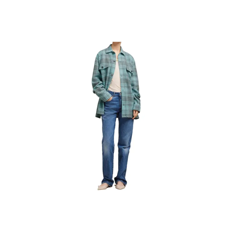 Ami Paris Checked Buttoned Up Overshirt-2