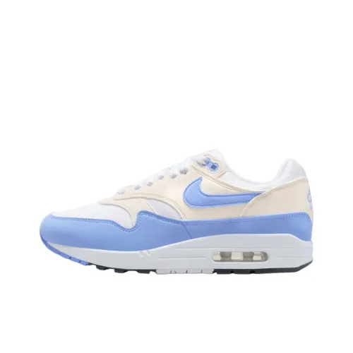 Nike Air Max 1 Running Shoes Women's Low-Top White/Blue Beige