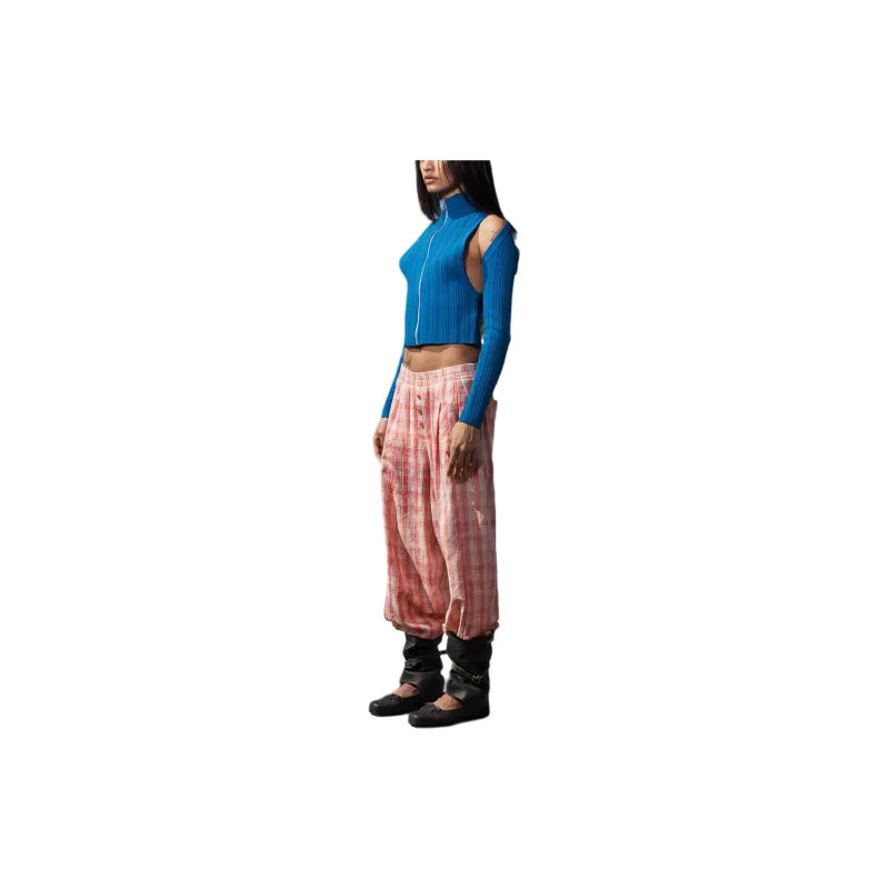 Open Yy PLEATED BOLERO CARDIGAN Knitwear Women's BIUE/Blue-4