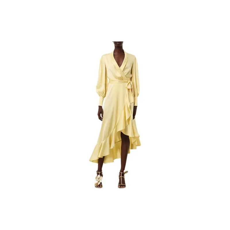 Zimmermann SS24 Long Sleeved Dresses Women's Butter-1