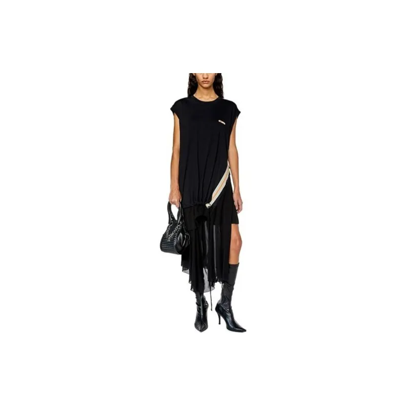 DIESEL Asymmetric Sleeveless Dress-1
