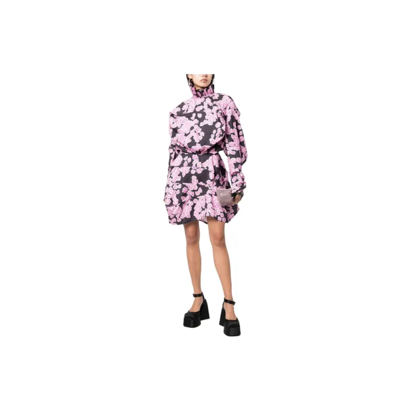 NATASHA ZINKO Floral print Box Shirt Dress-1