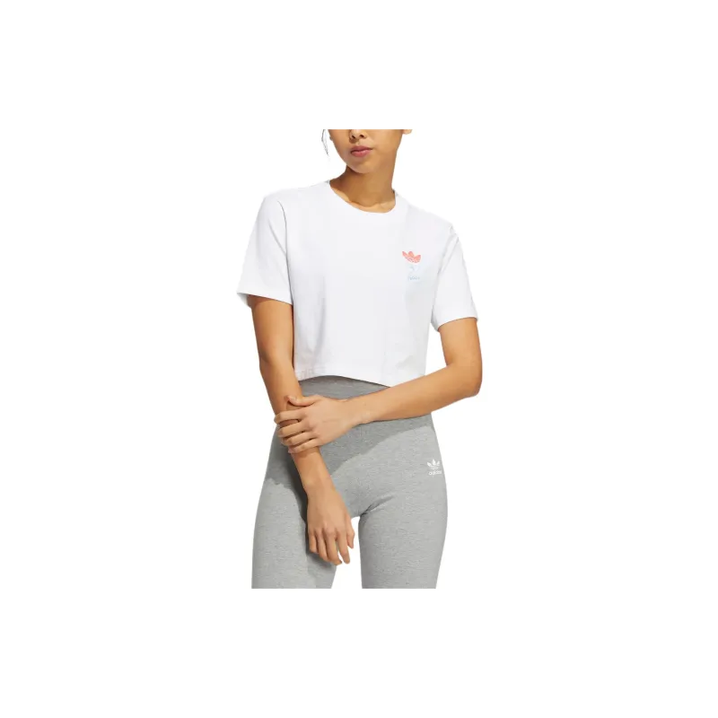 Adidas Originals T Shirt Women's White-1