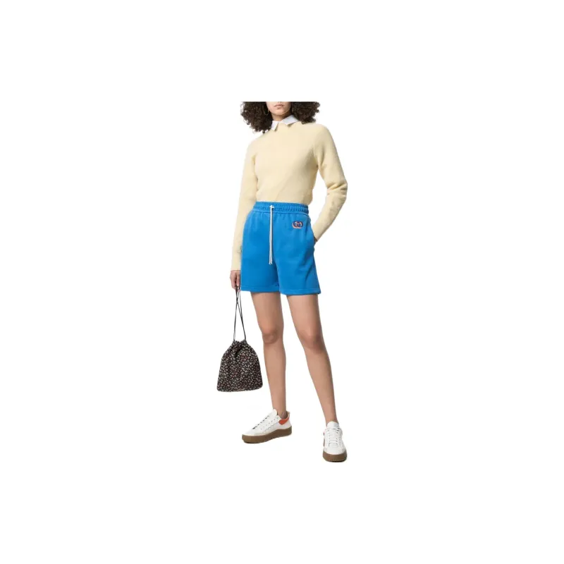 GUCCI Gg Embroidered Track Shorts-1