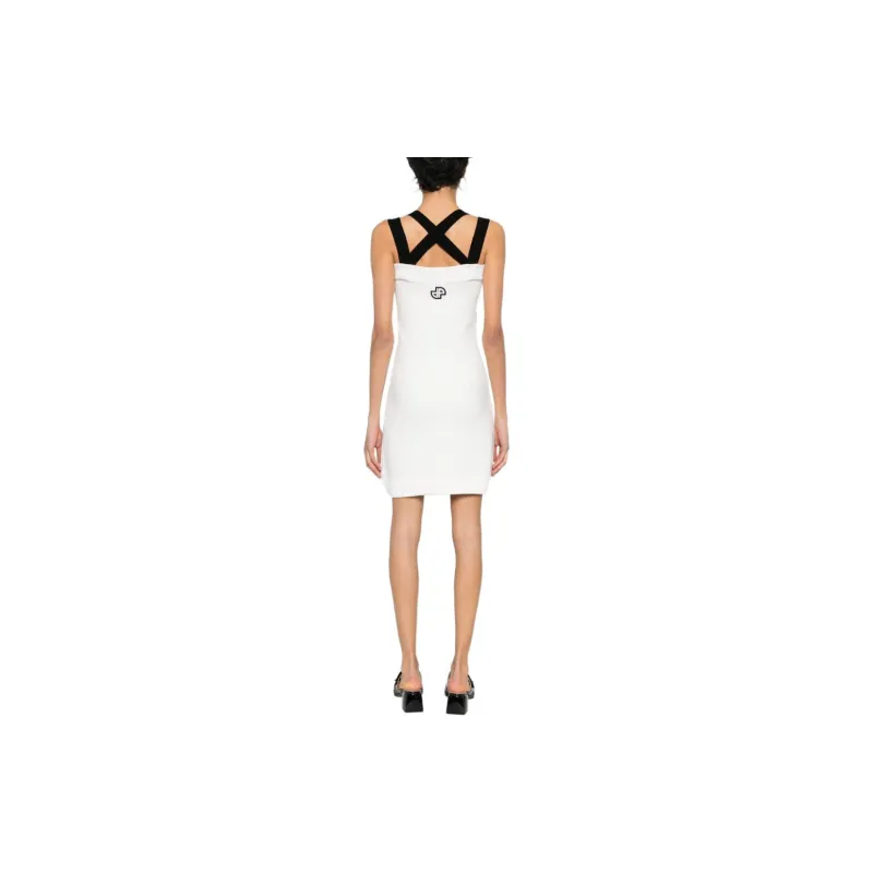 Patou 3D knit Double strap Minidress-1