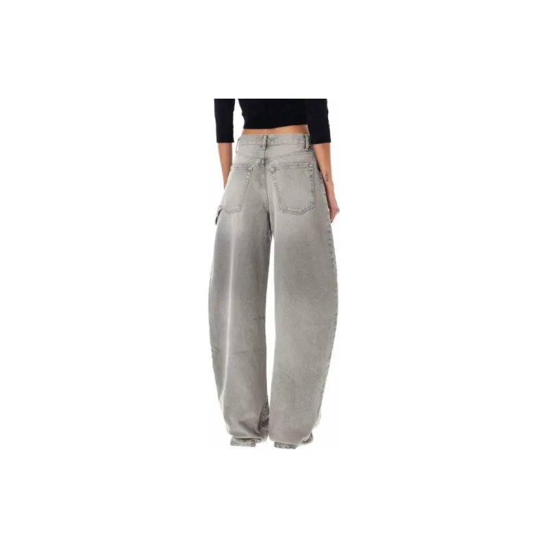 The Attico Effie High waist Wide leg Jeans-2