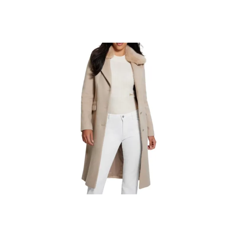 GUESS Coats Women's Beige-3