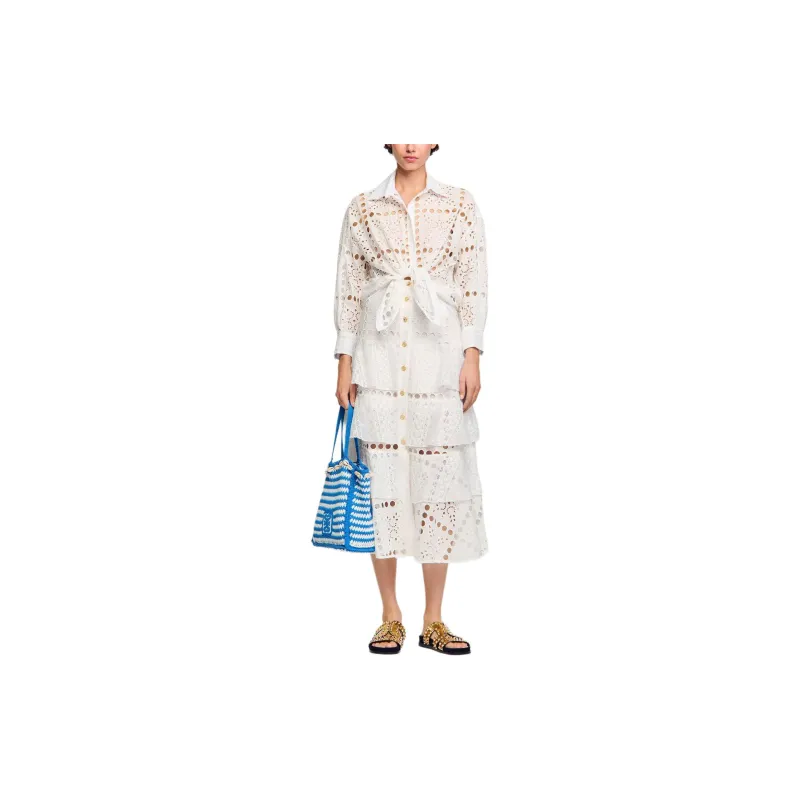 Sandro Saar Broderie-anglaise Shirt-1