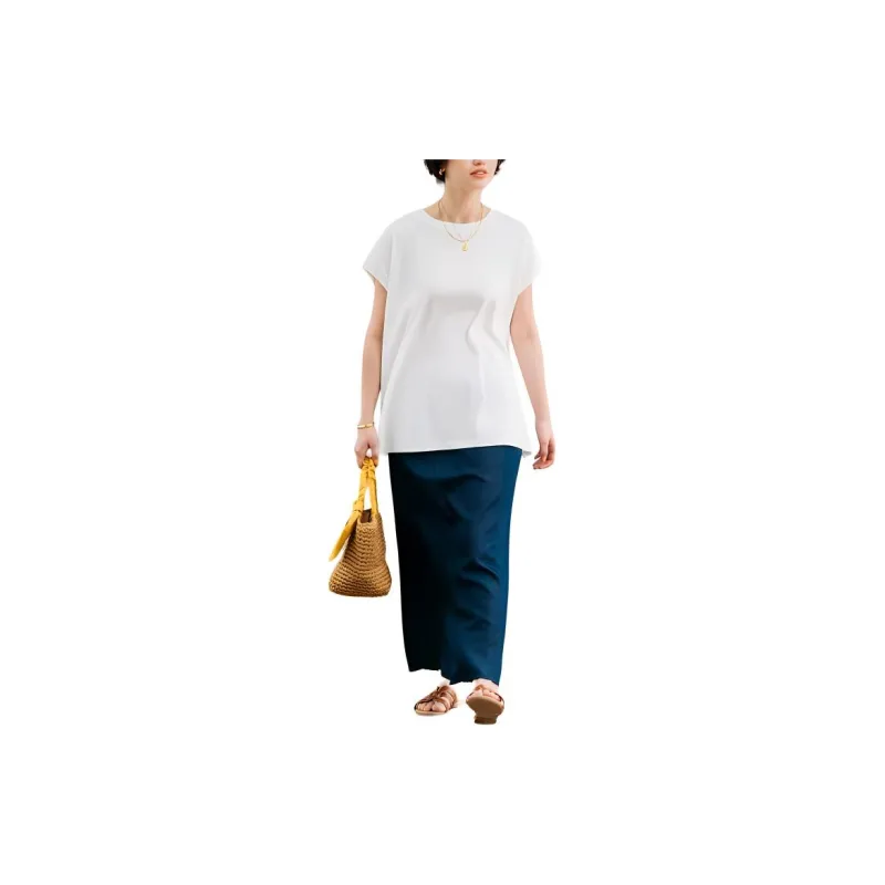 FREAK'S STORE Casual Long Skirt Women's Marine Blue-1
