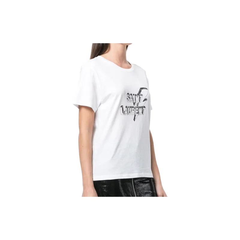 SAINT LAURENT T-Shirts Women's White-1