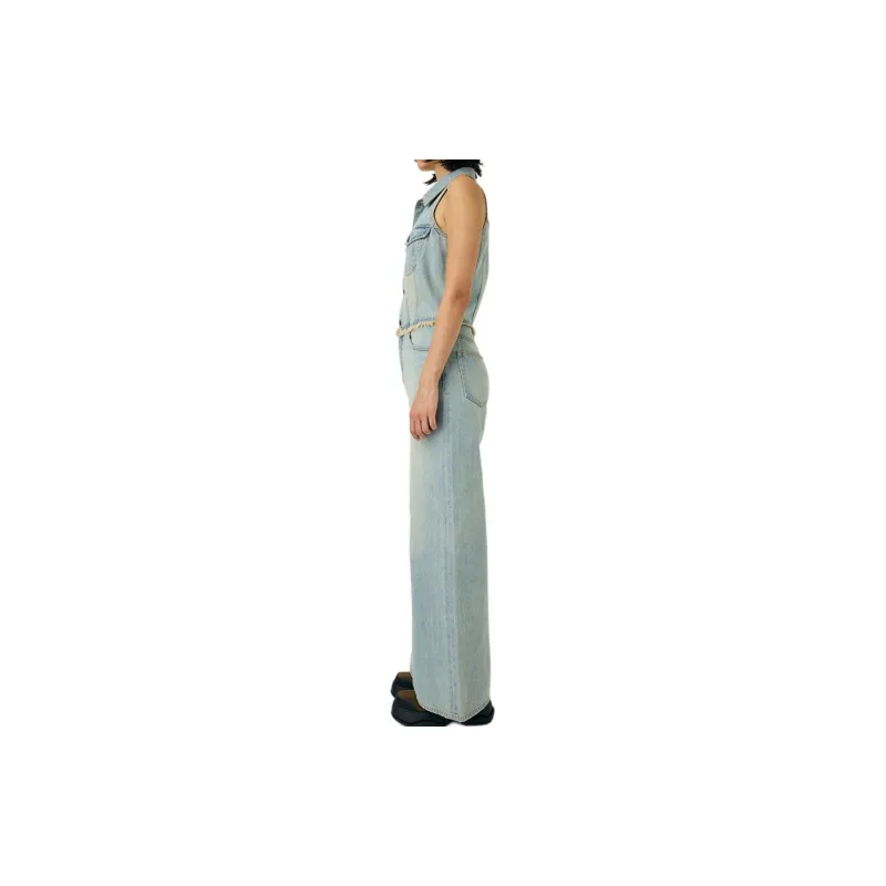 MOUSSY Jumpsuit Women's Light Blue-4