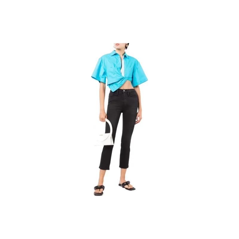 FRAME Cropped Straight leg Jeans-1