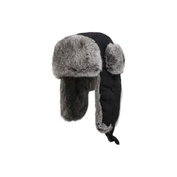 KENMONT Rabbit Fur Blend Trapper Hats Men's
