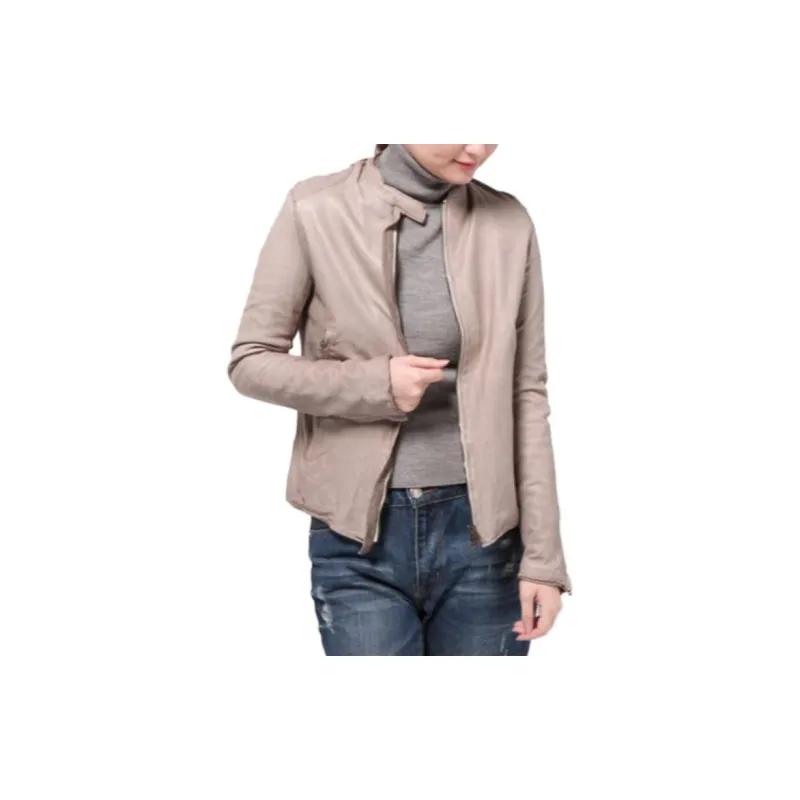 Beams Leather Jackets Women's-4