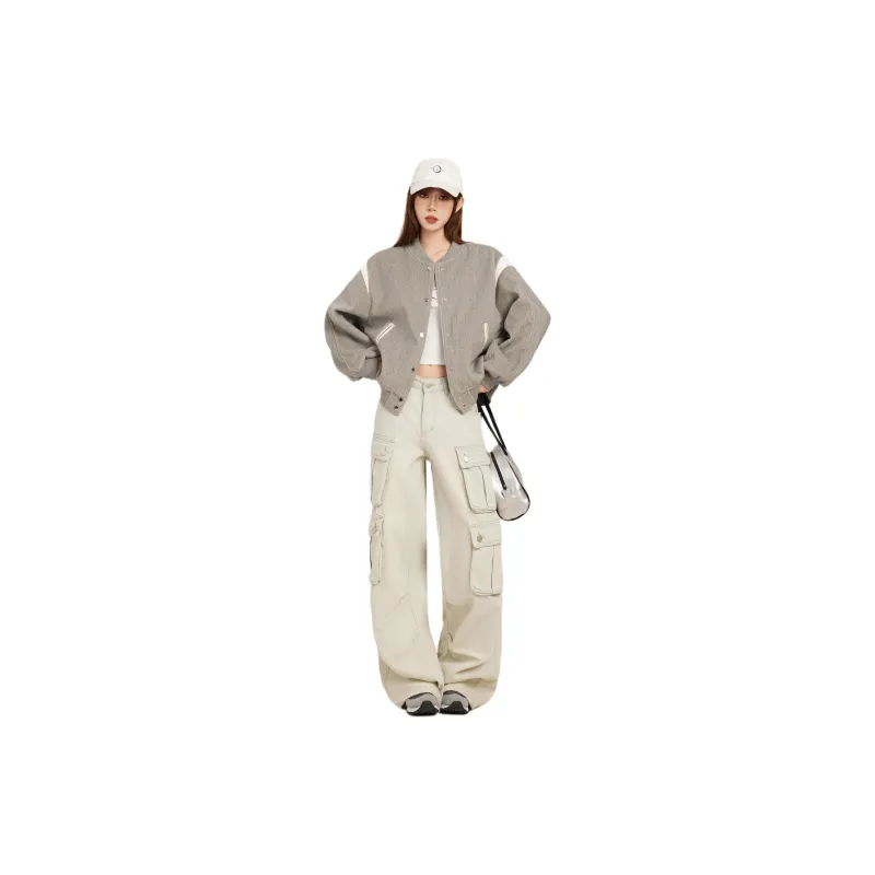 EVPGB Baseball Jacket Women's Gray-0