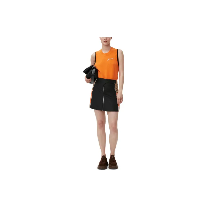 GANNI O Neck Vest 'Orange'-2