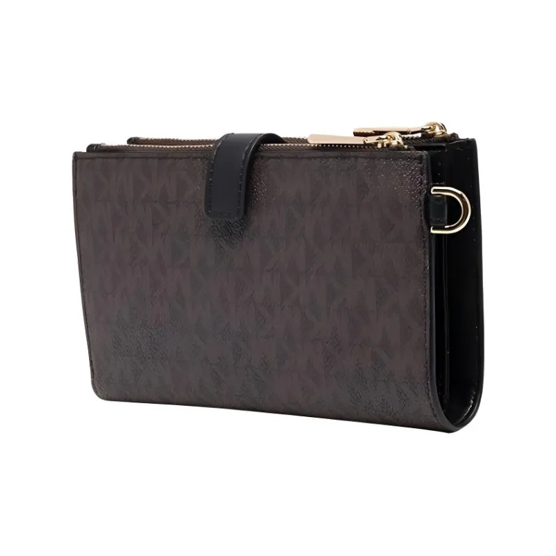 MICHAEL KORS Adele Canvas With Canvas Wallet Women's Brown-3