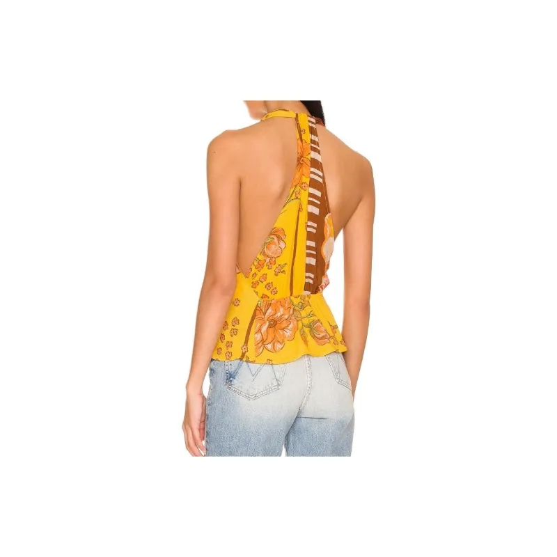 FREE PEOPLE Tank Tops Women's Orange-1